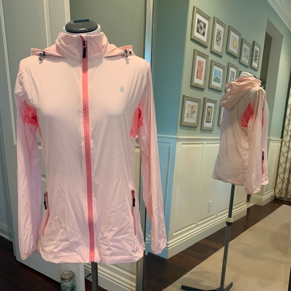 Light Pink Hooded Women's Jacket